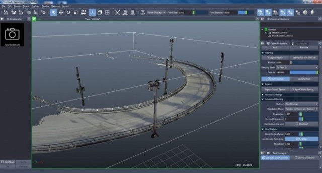 Point conversion and meshing in Sequoia. (Image courtesy of Thinkbox Software.)