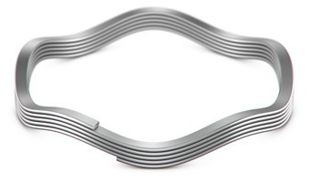 Spirolox 8 Turn Retaining Ring with bent ends. (Image courtesy Smalley.)