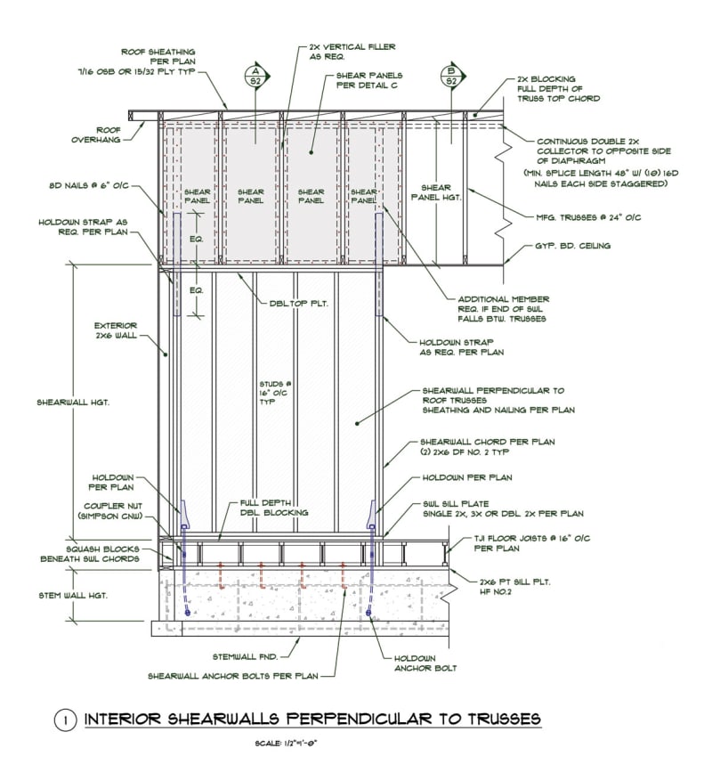Gable End and Interior Shearwalls Structural engineering other