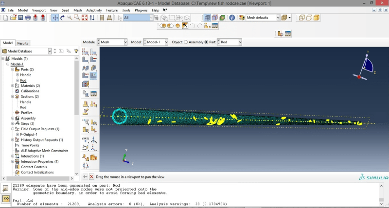 how to topen .inp file in abaqus 6.13 youtube