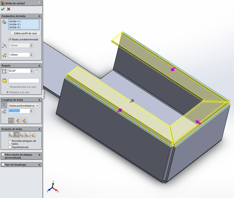 Flange Across Multiple Edges Siemens Ugnx Eng Tips 