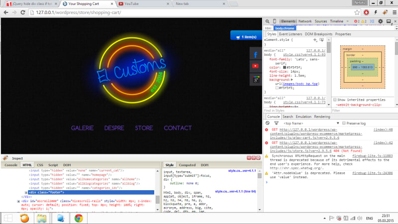 jQuery hide div class if total equal to 0 - Javascript