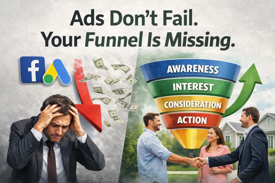 Why Facebook & Google Ads Don’t Work for Real Estate Without a Funnel