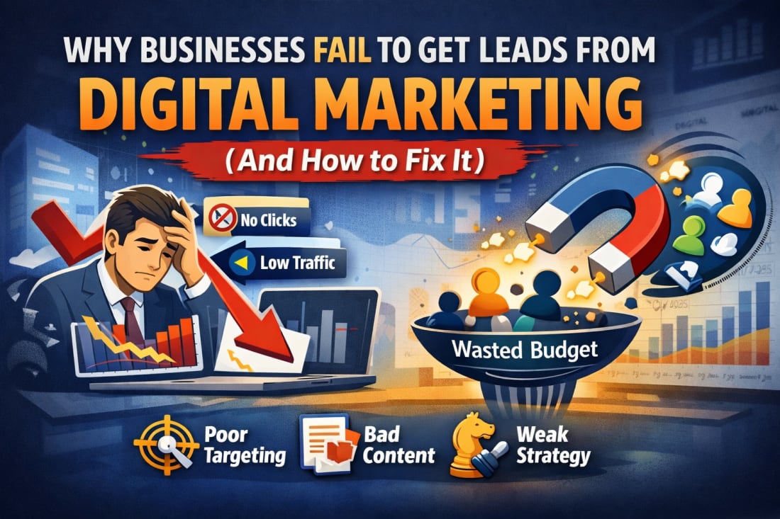 Why Businesses Fail to Get Leads From Digital Marketing (And How to Fix It)