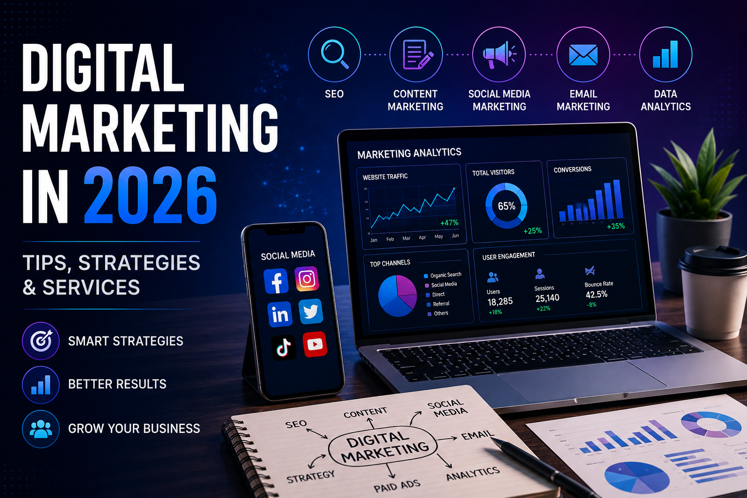 Digital Marketing in 2026: Tips, Strategies & Services