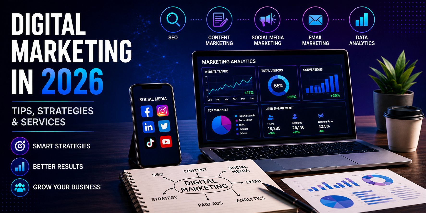 Digital Marketing in 2026: Tips, Strategies & Services
