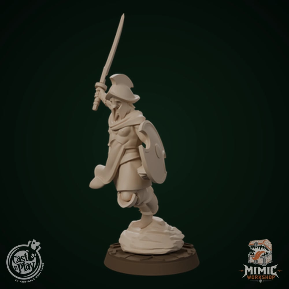 Vanguard Warrior — Sword Raised