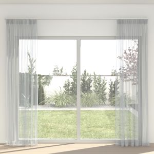 Vitrage op Maat Lovely Voile Grijs Vitrage op Maat Lovely Voile Grijs