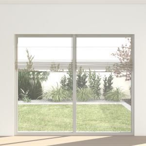 Vitrage Chic Taupe op Maat Vitrage Chic Taupe op Maat