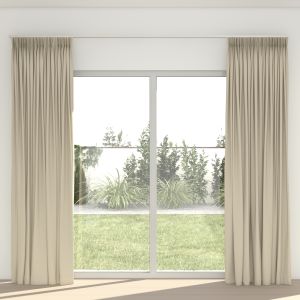 Verduisterend Gordijn op Maat Woven Dim Naturel Verduisterend Gordijn op Maat Woven Dim Naturel
