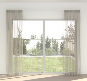 Vitrage op Maat Lovely Voile Beige Vitrage op Maat Lovely Voile Beige