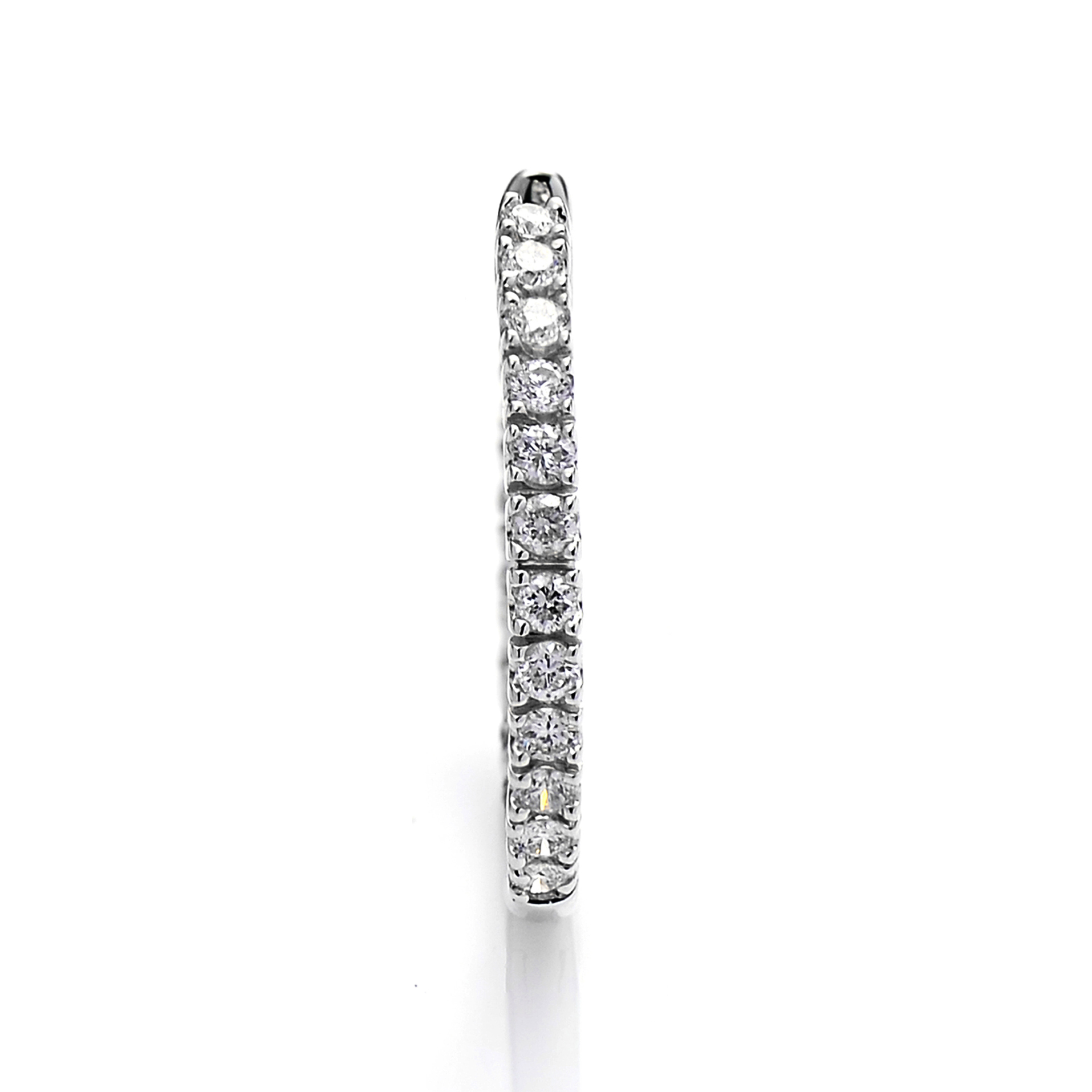 Diamond Earrings ER015355DB in 14K White Gold