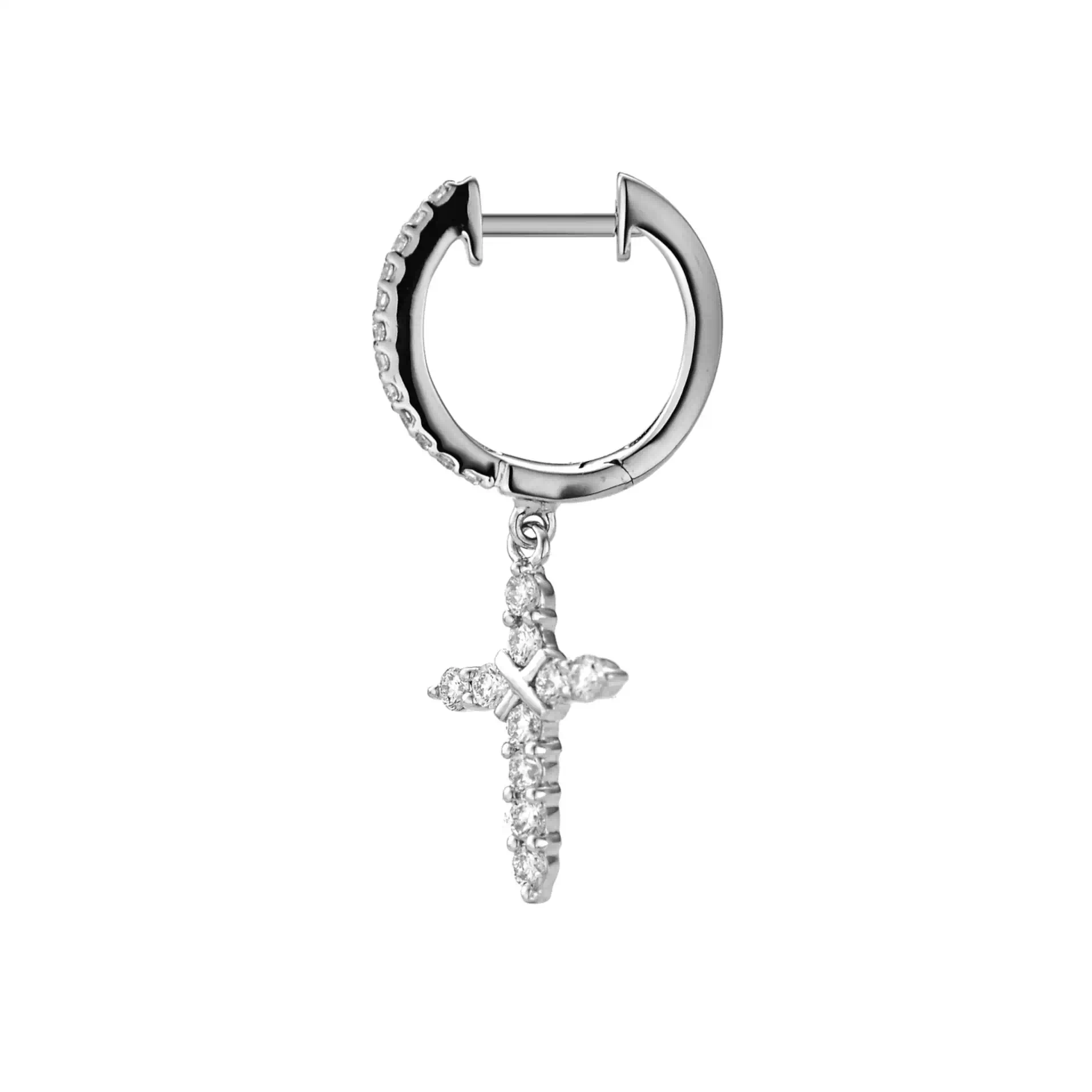 Diamond Earrings ER035847DB in 18K White Gold