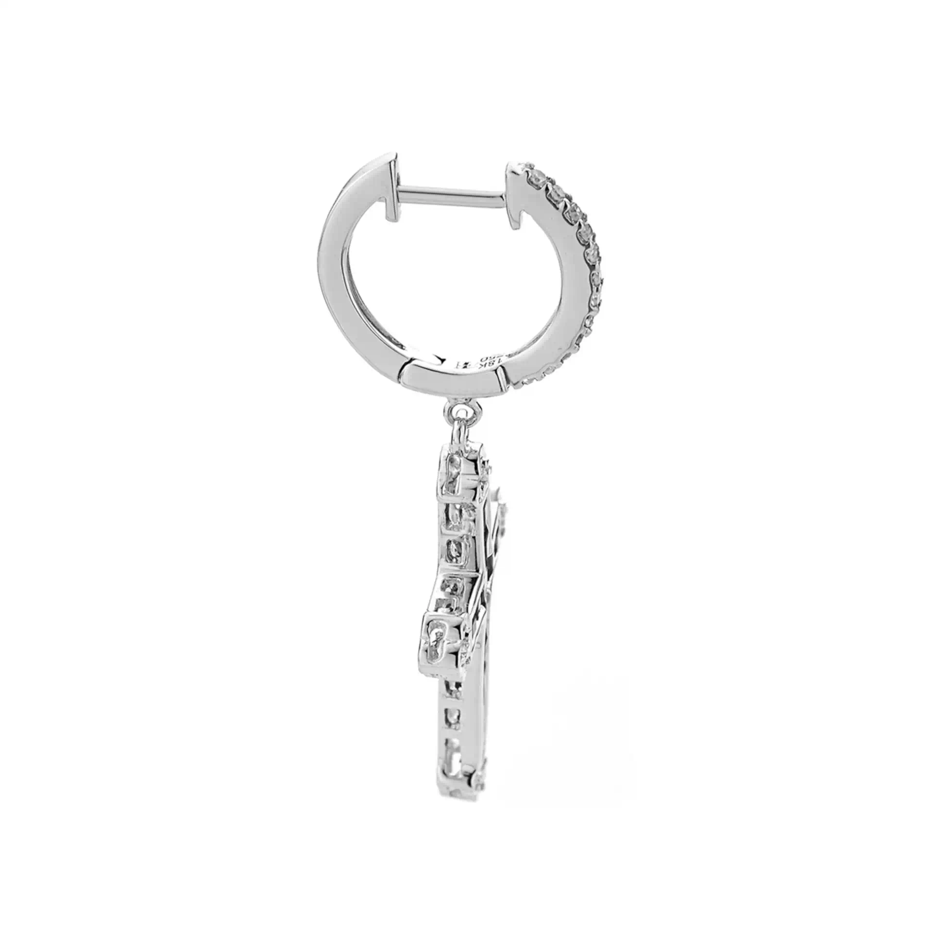 Diamond Earrings ER043938GB in 18K White Gold