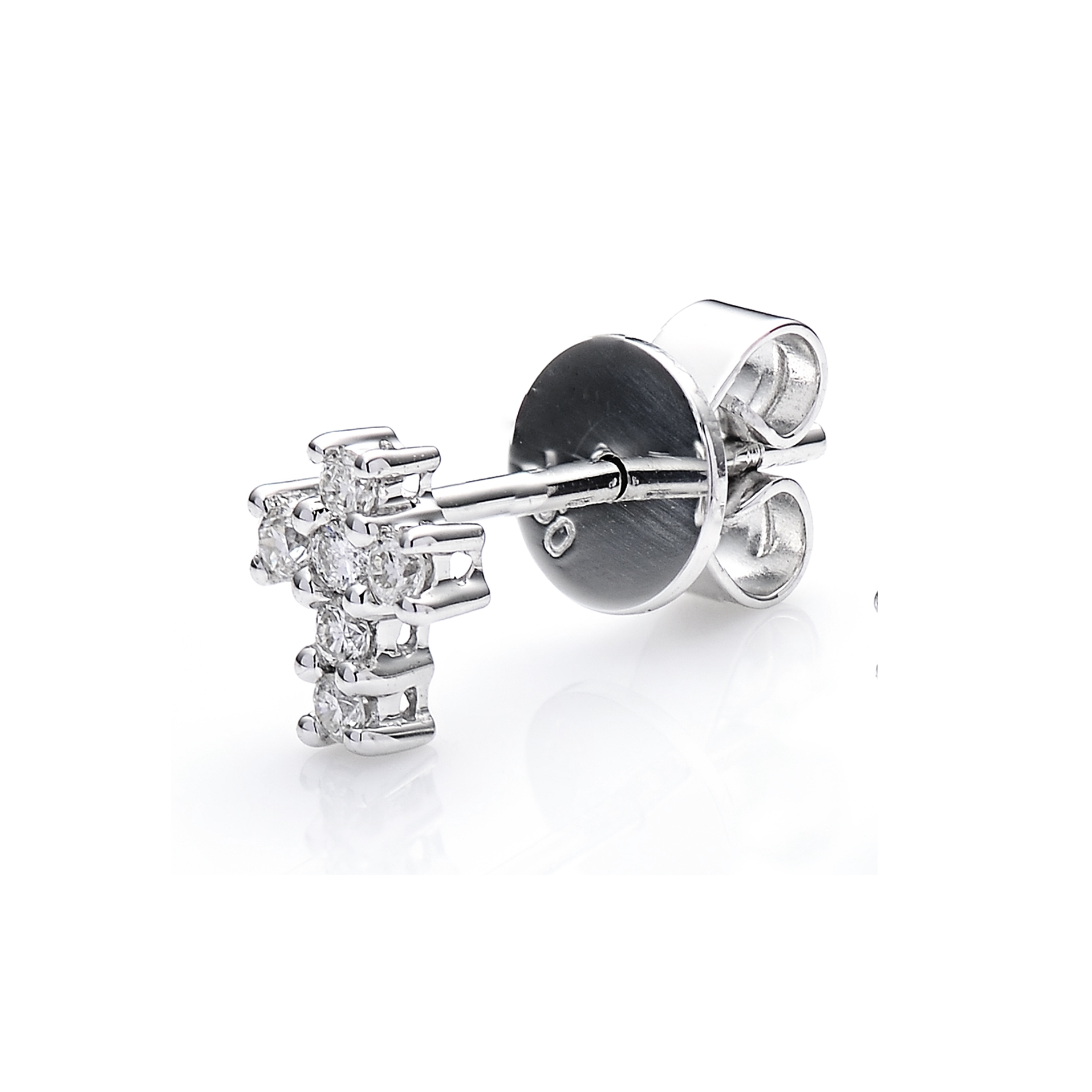 Diamond Earrings Set SE003719DB in 18K White Gold