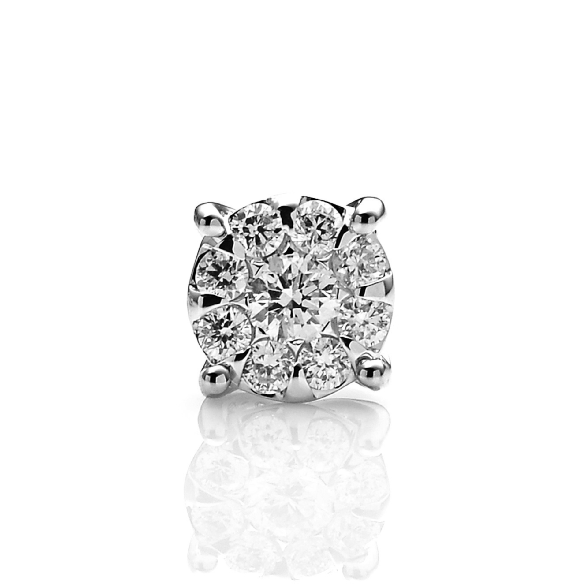 Diamond Earrings Set SE042444DB in 18K White Gold