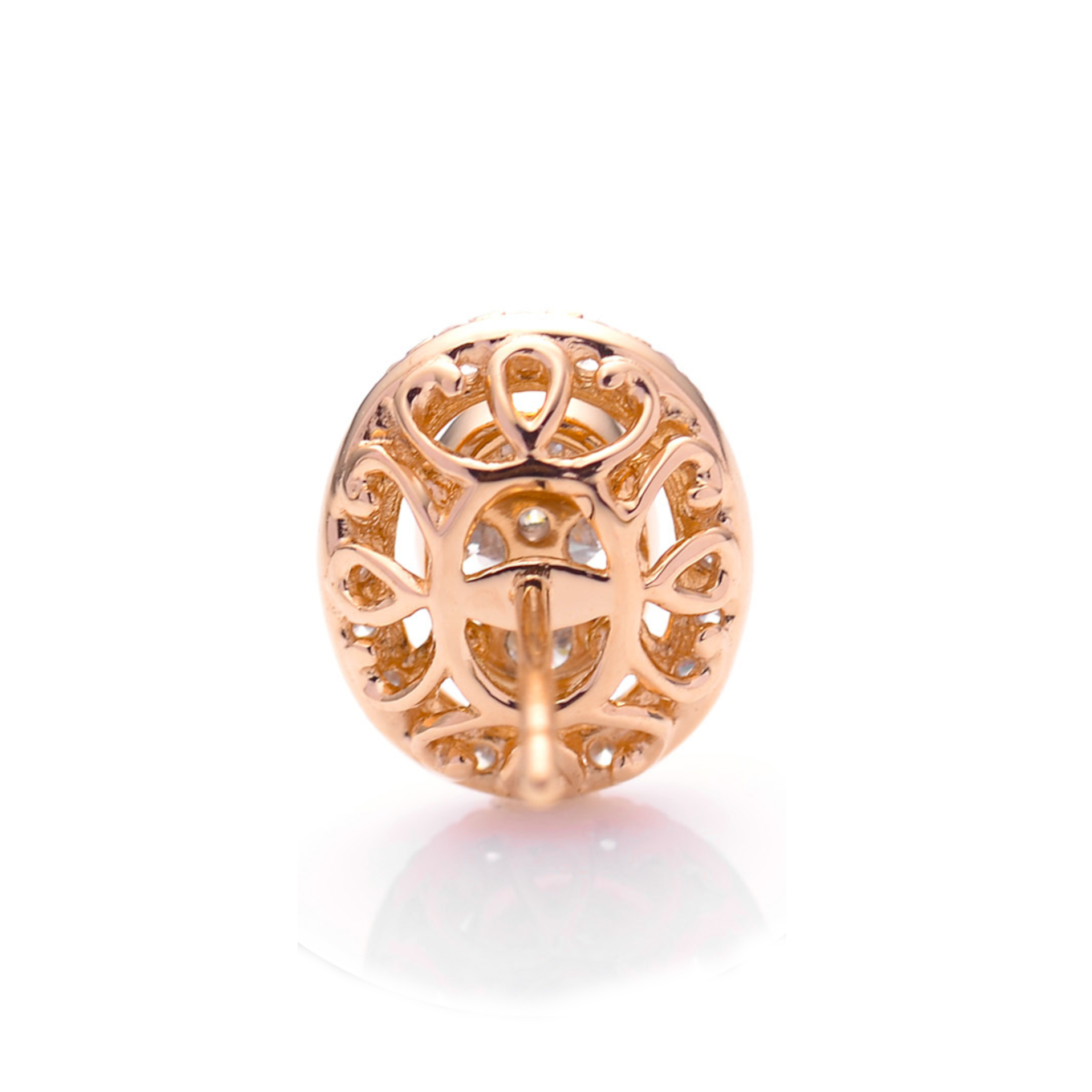 Diamond Earrings Set SE043817DB in 18K Rose Gold