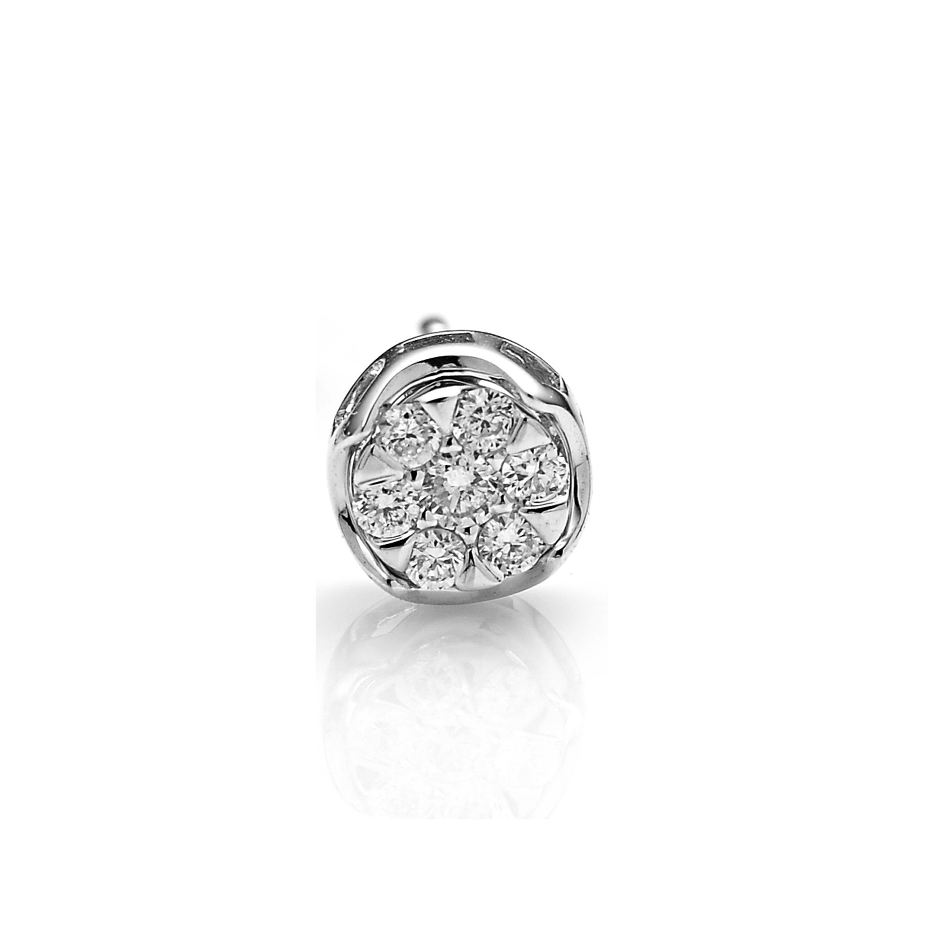Diamond Earrings Set SE044855DB in 18K White Gold