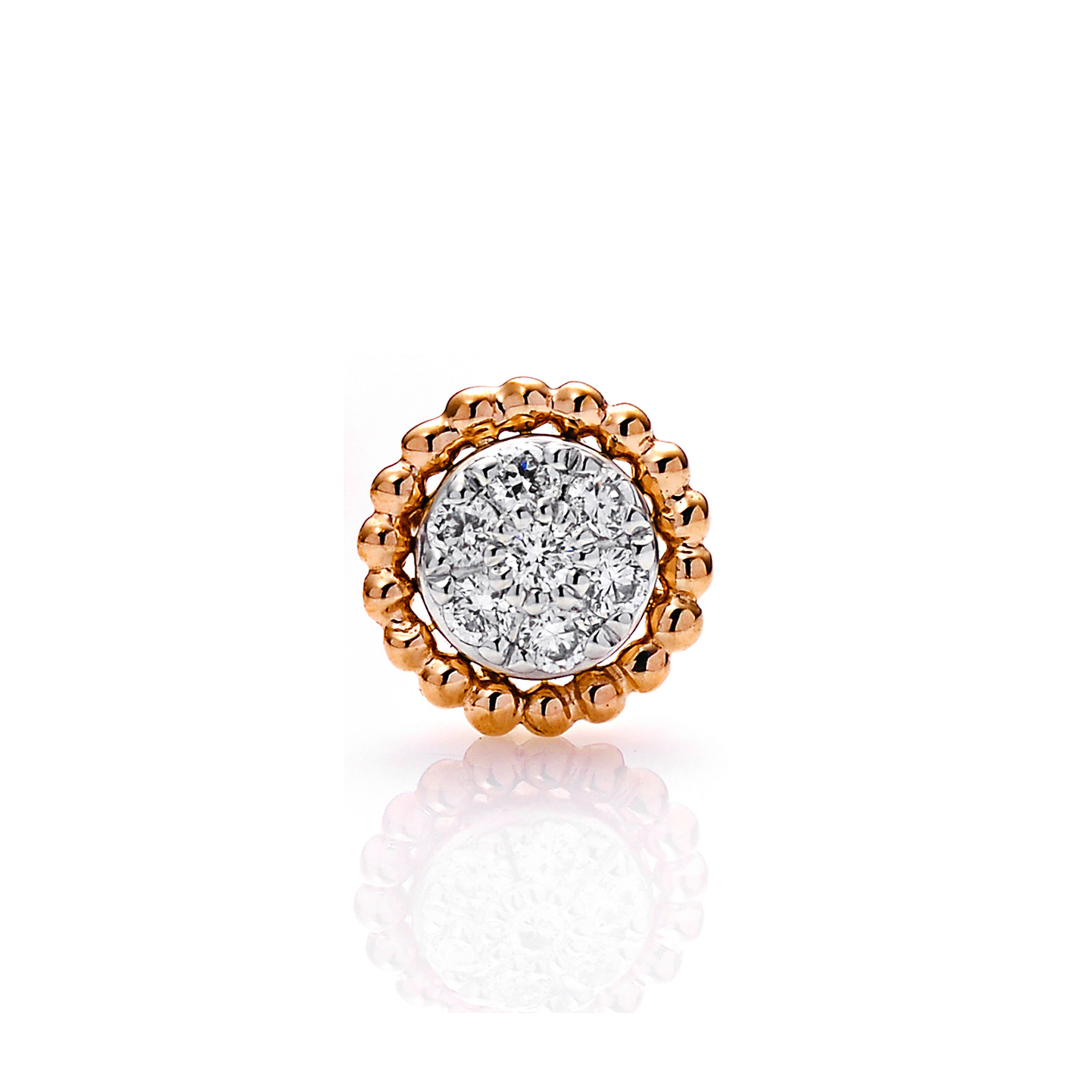 Diamond Earrings Set SE045528DB in 18K Rose Gold