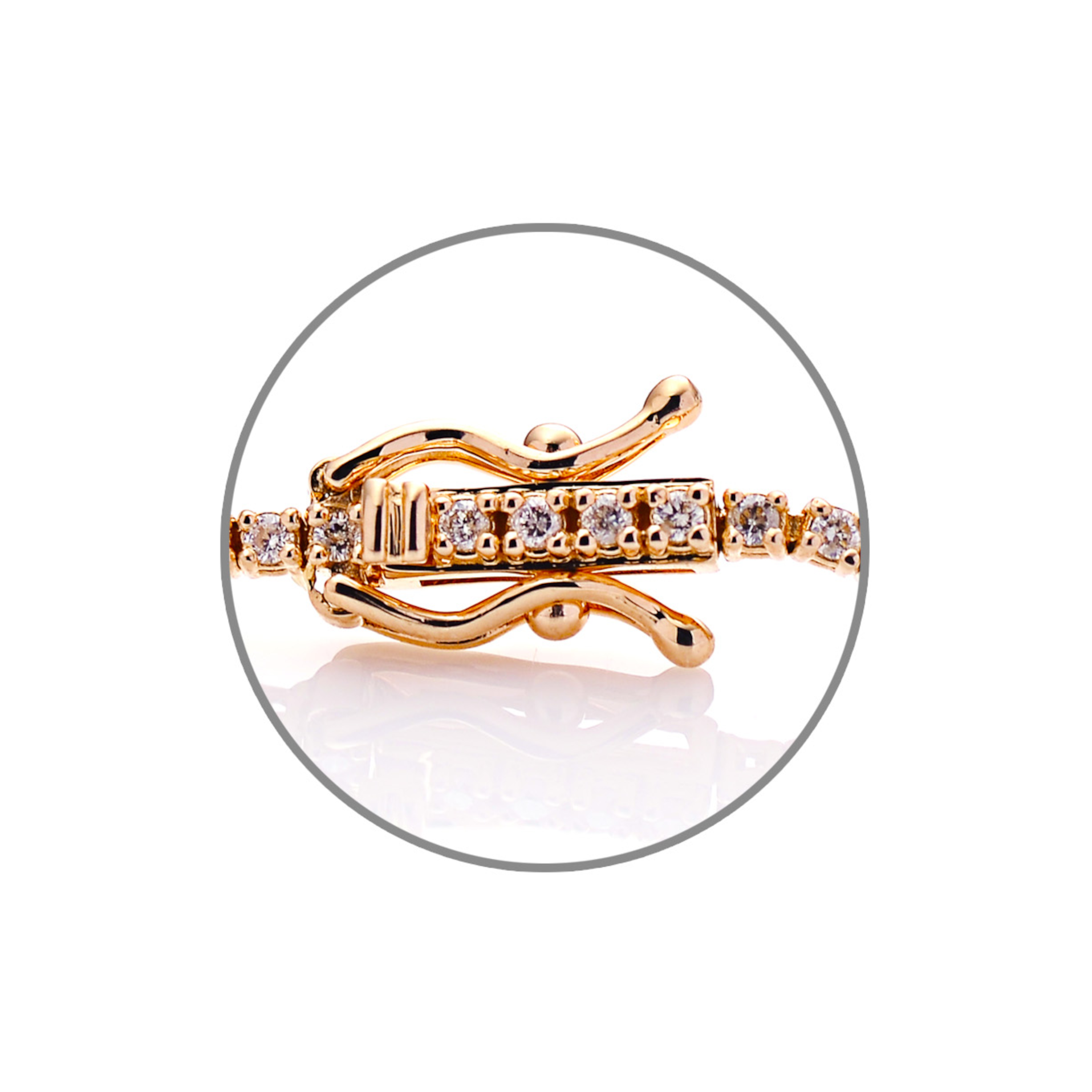 Diamond Bracelet BT043428DB in 18K Rose Gold
