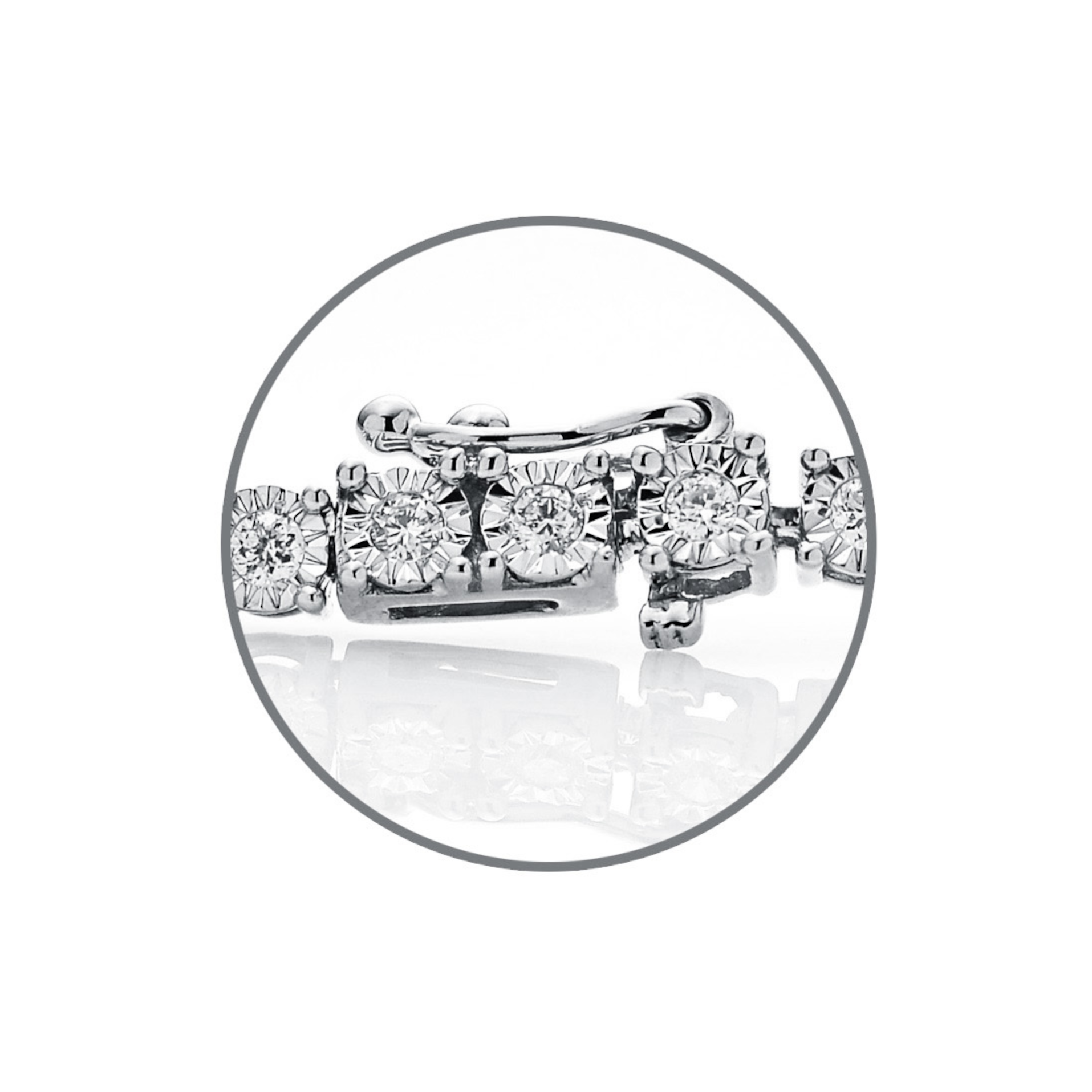Diamond Bracelet BT044429RB in 18K White Gold
