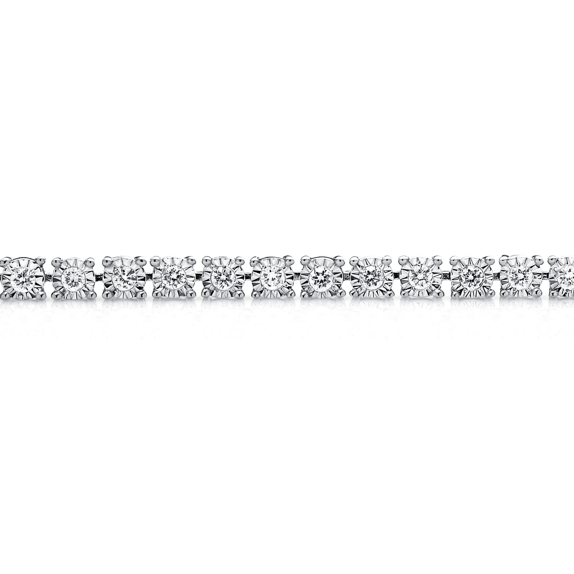 Diamond Bracelet BT044429RB in 18K White Gold