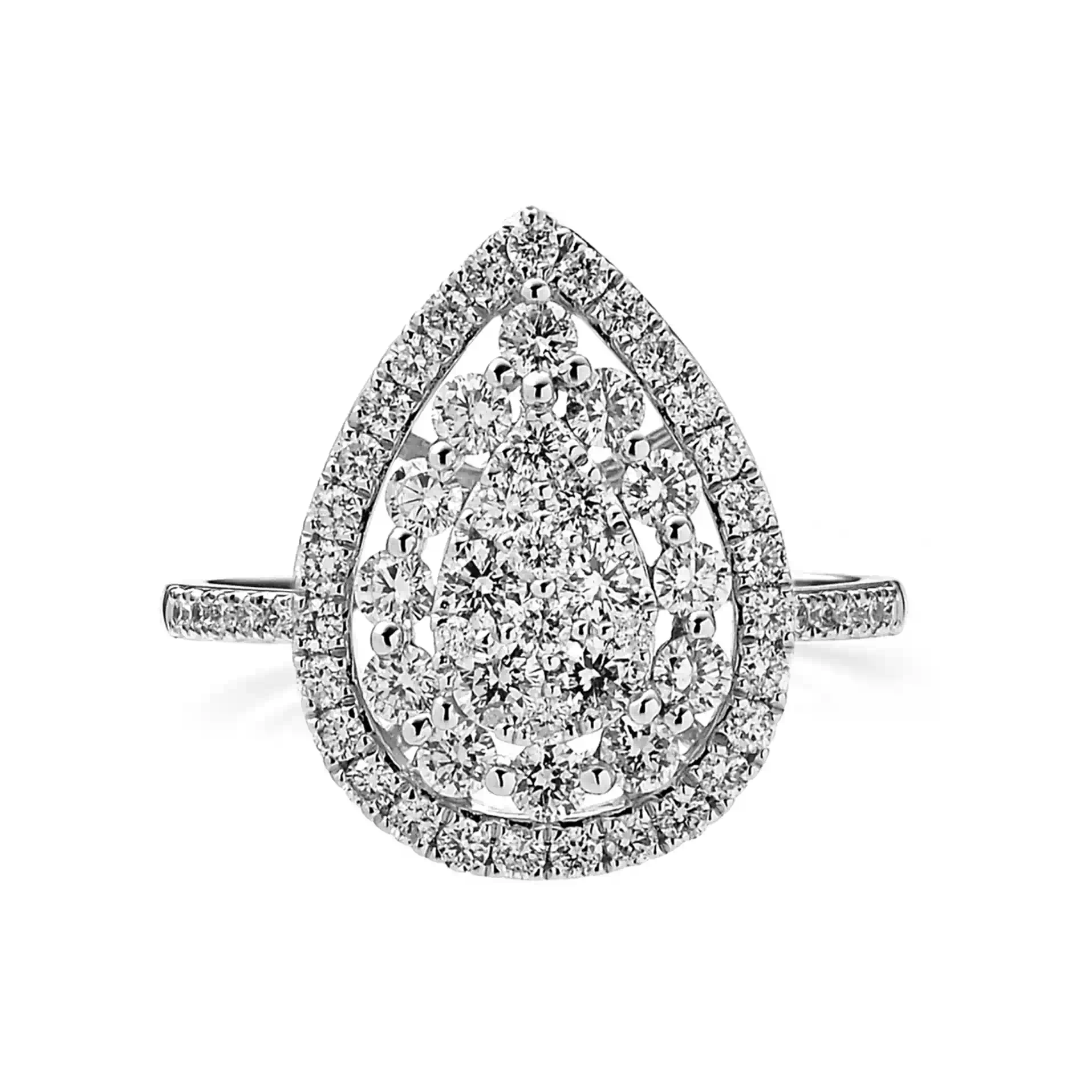 Diamond Ring in White Gold