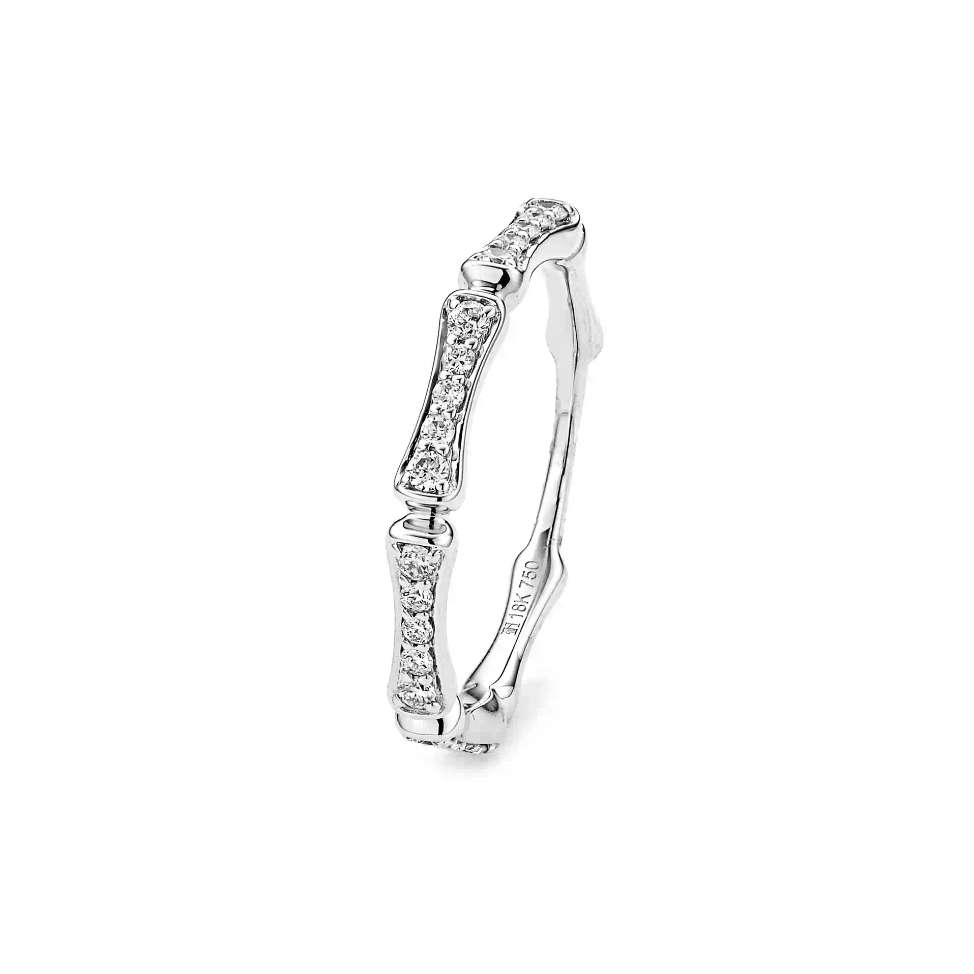 Diamond Wedding Band RI046072DB in White Gold - View 1