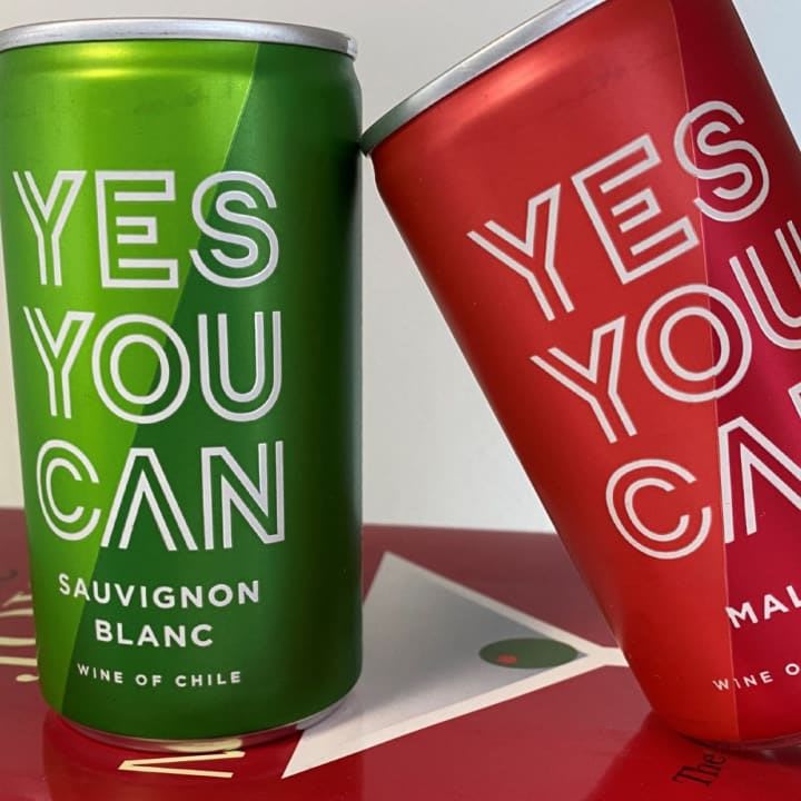 yes you can - wine in a can