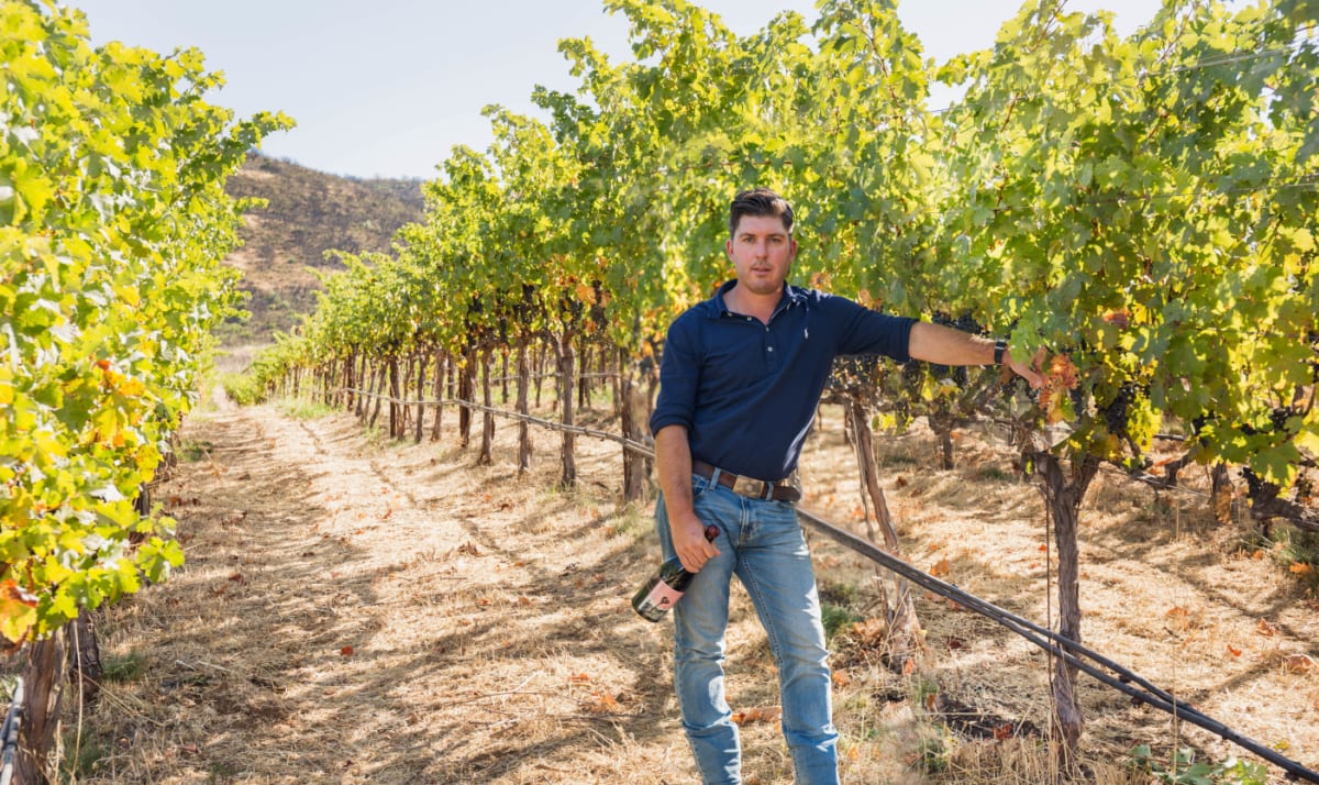 Dave Phinney from Orin Swift in vineyards