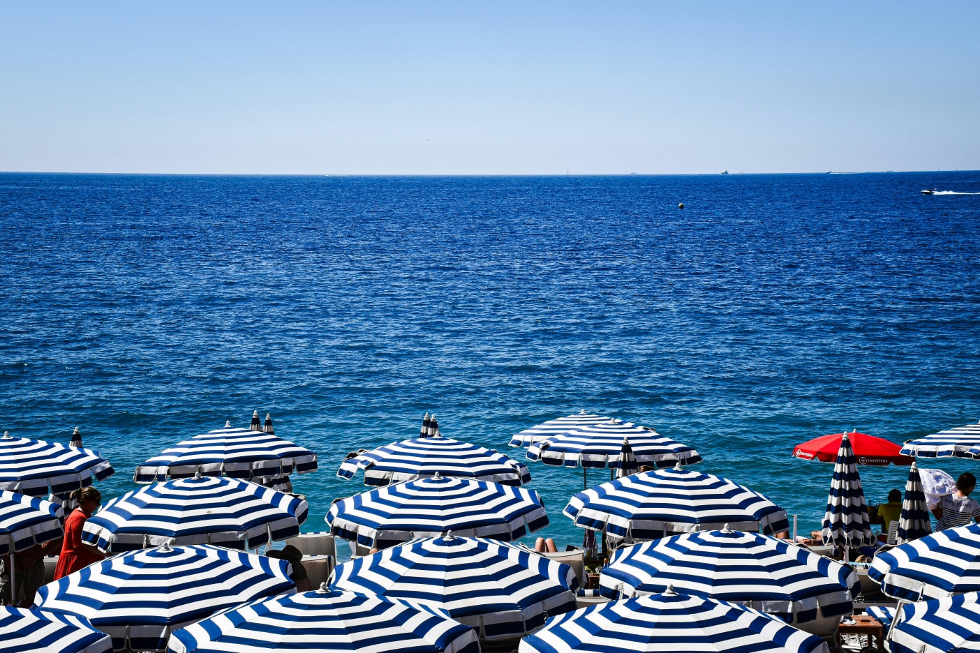 Sun umbrellas on the Beach
