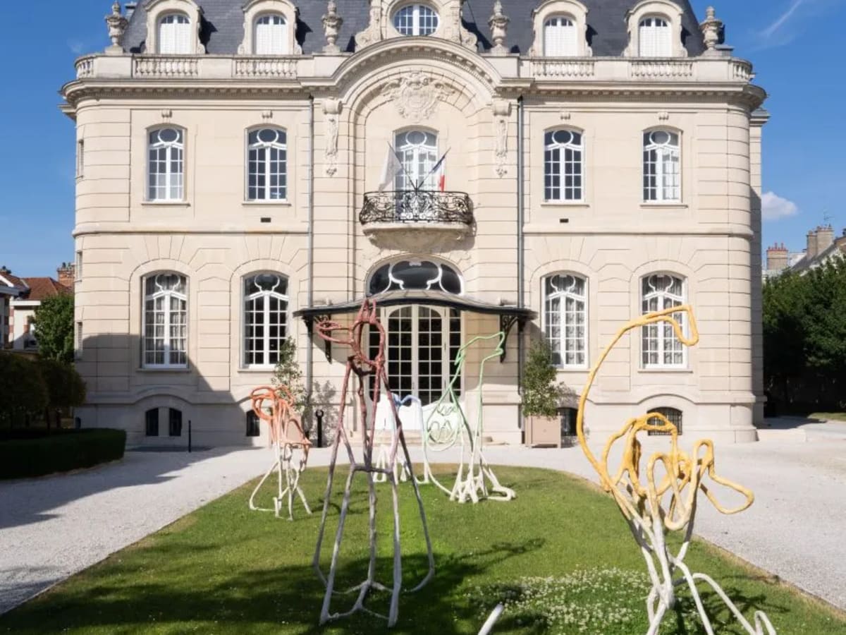 A luxurious 19th-century French hotel on a sunny day