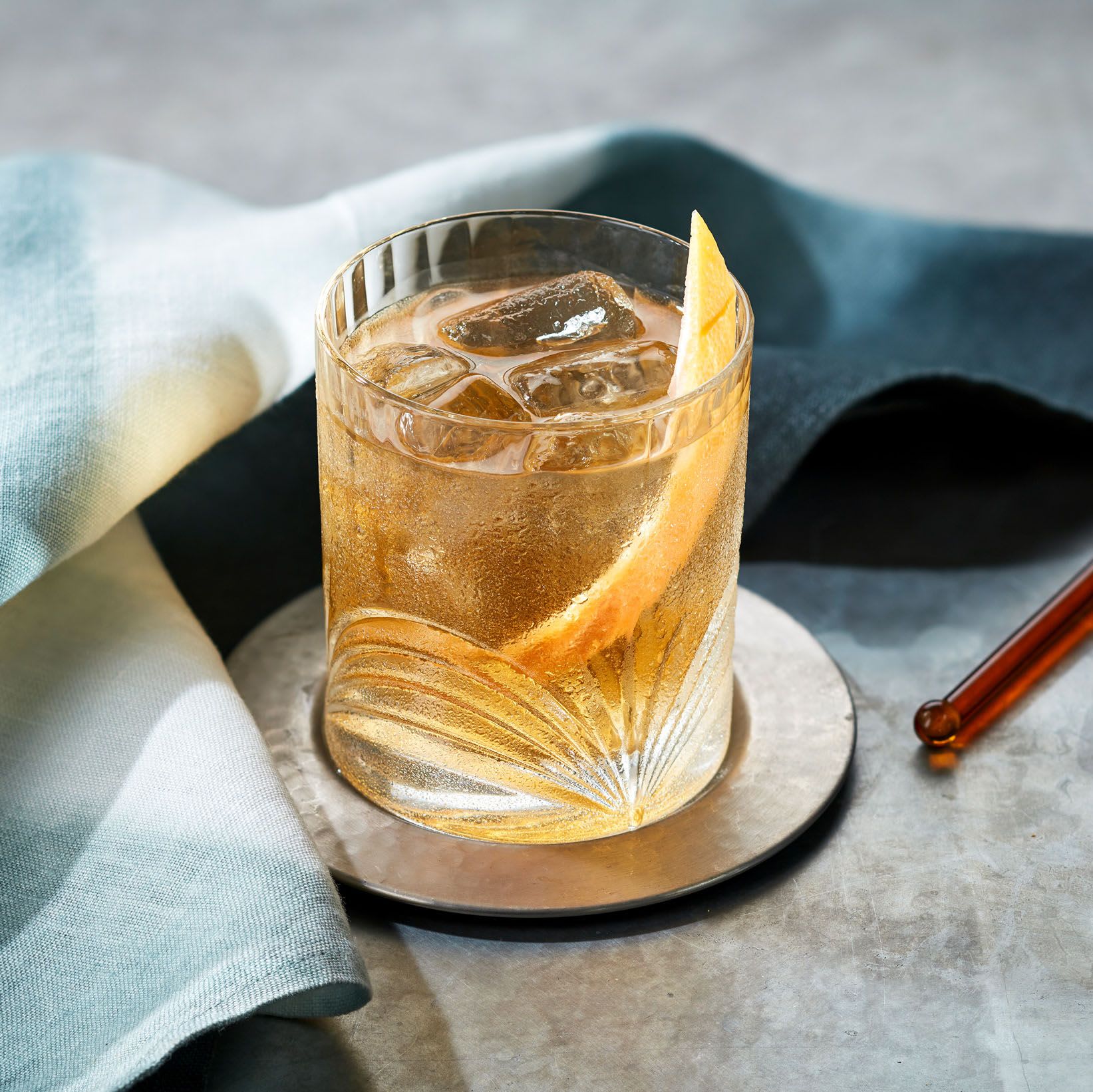 Negroni Bianco cocktail served on the rocks Negroni Bianco cocktail served on the rocks