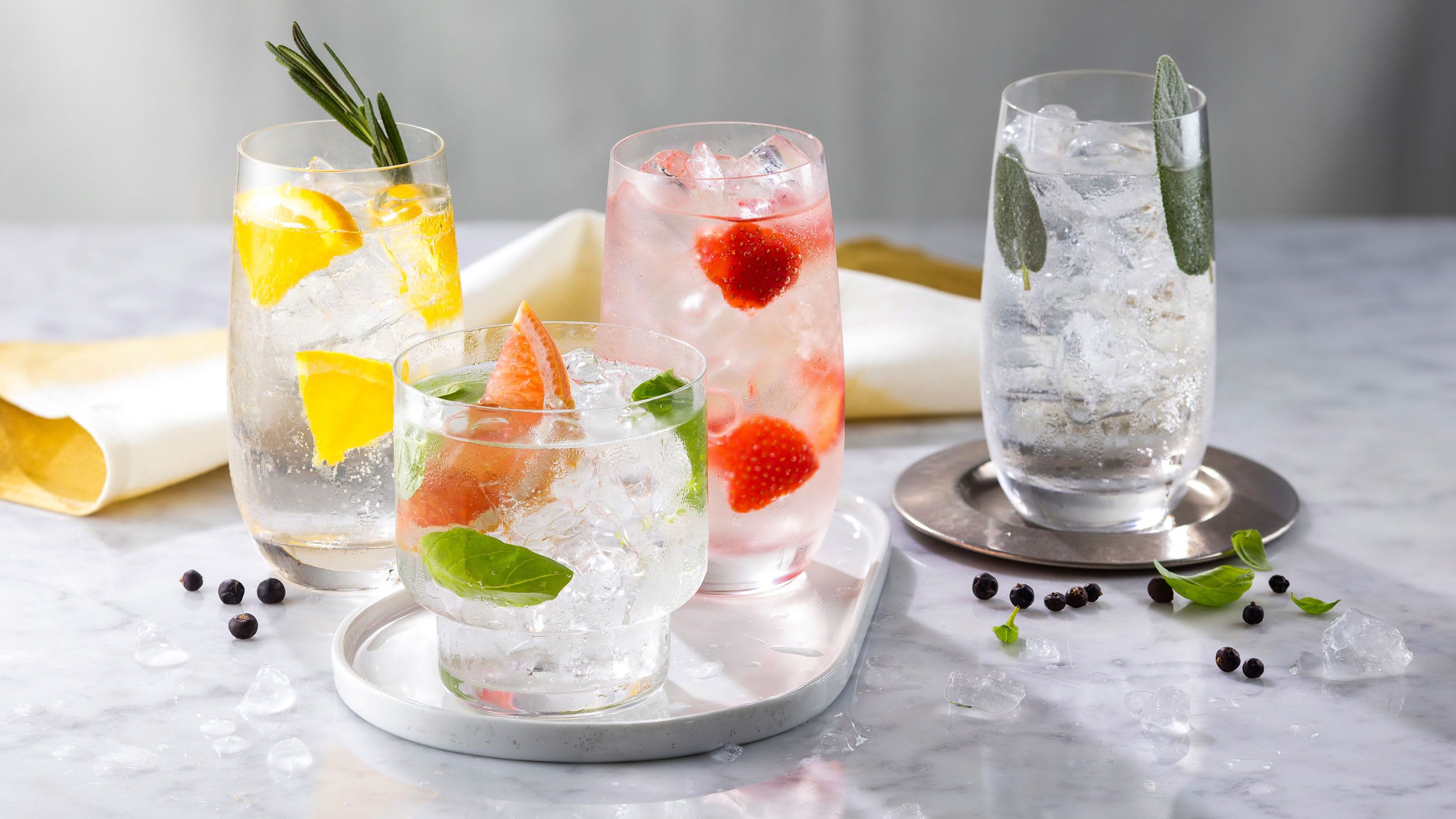 Gin and Tonics. Gin and Tonics.