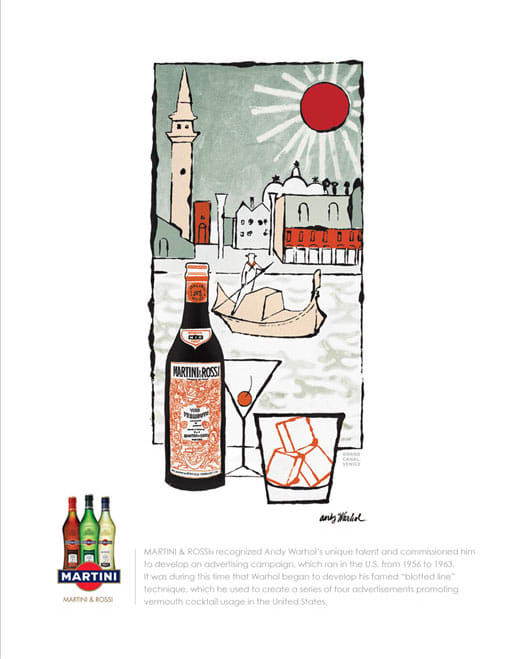 Martini advert by Andy Warhol