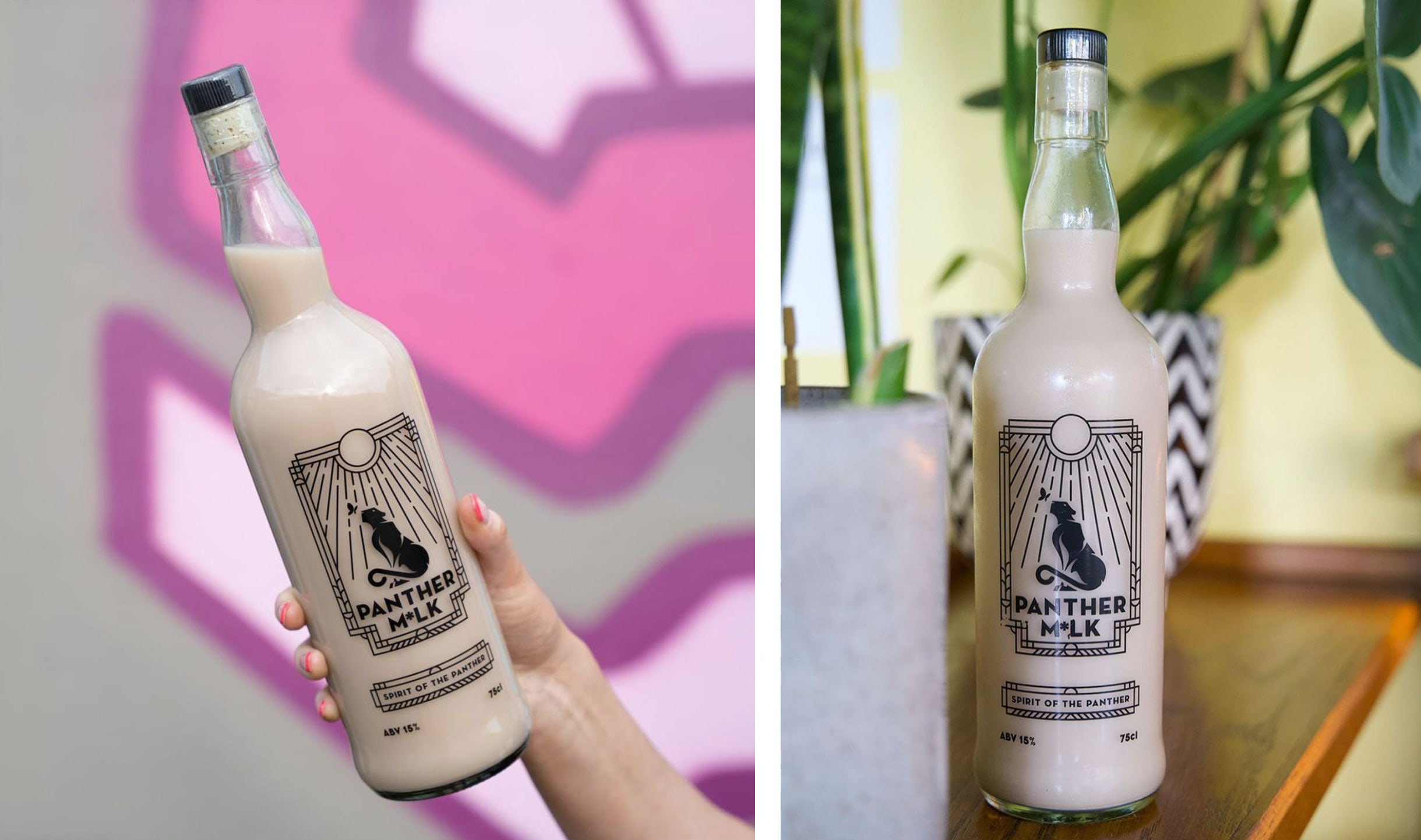 Panther Milk bottles in bars Panther Milk bottles in bars