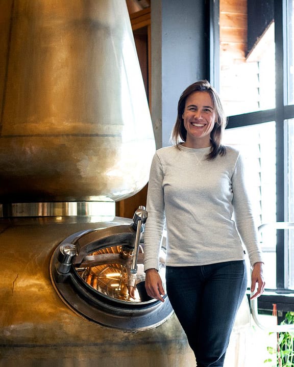Annabel Thomas in the Nc'Nean Distillery Annabel Thomas in the Nc'Nean Distillery