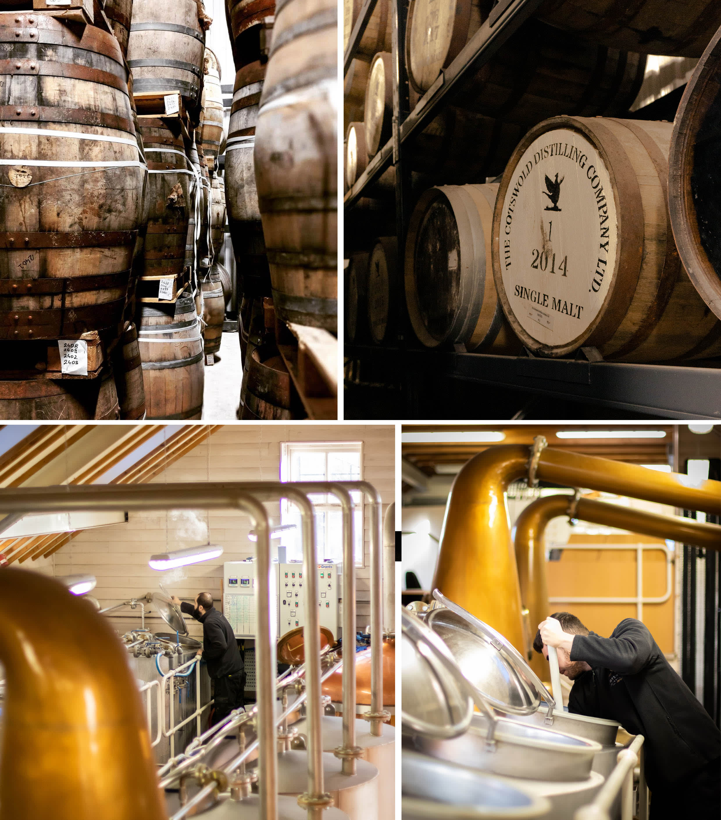 Cotswolds Distillery barrel room Cotswolds Distillery barrel room