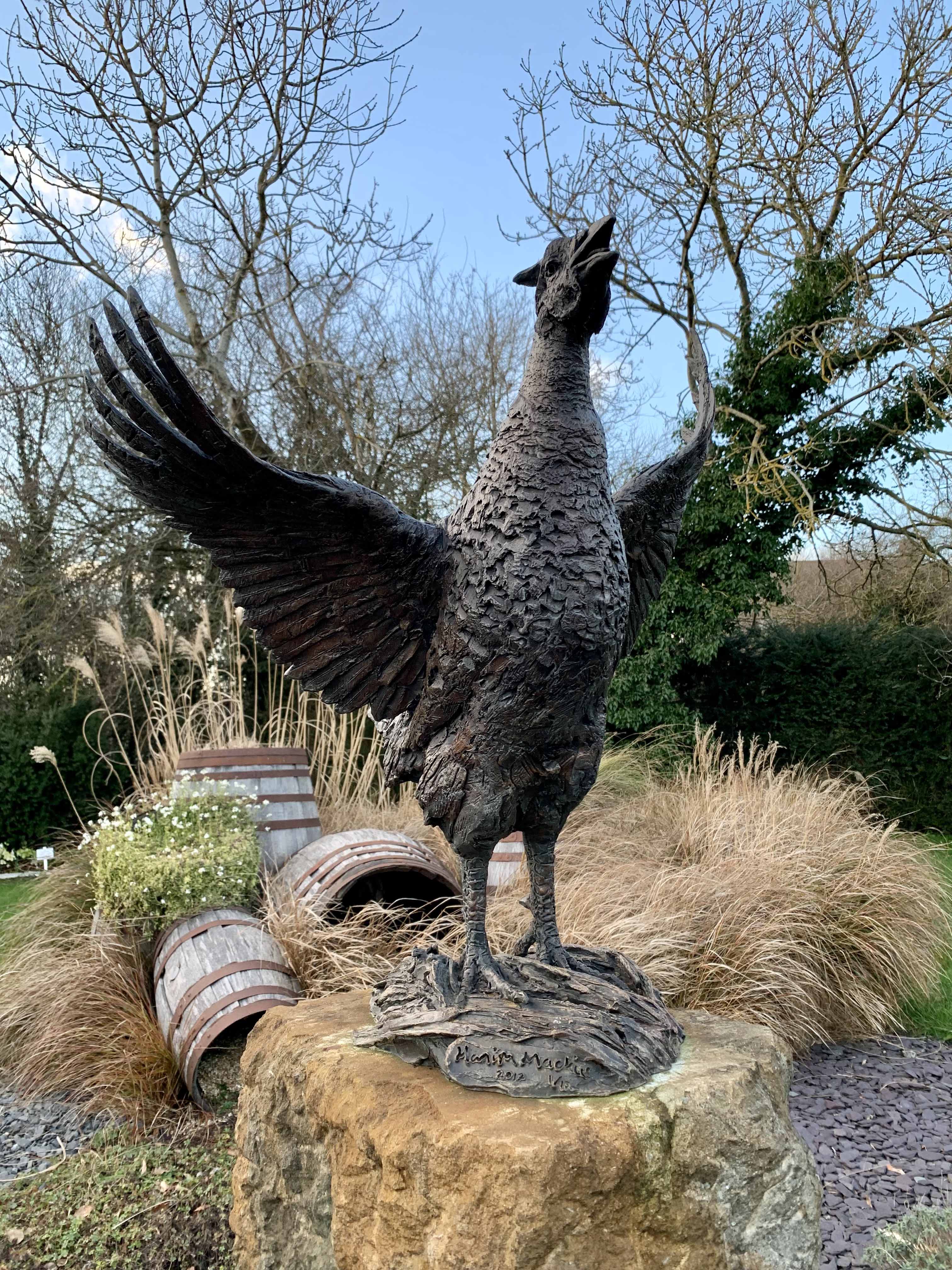 Custom made sculpture at Cotswolds Distillery