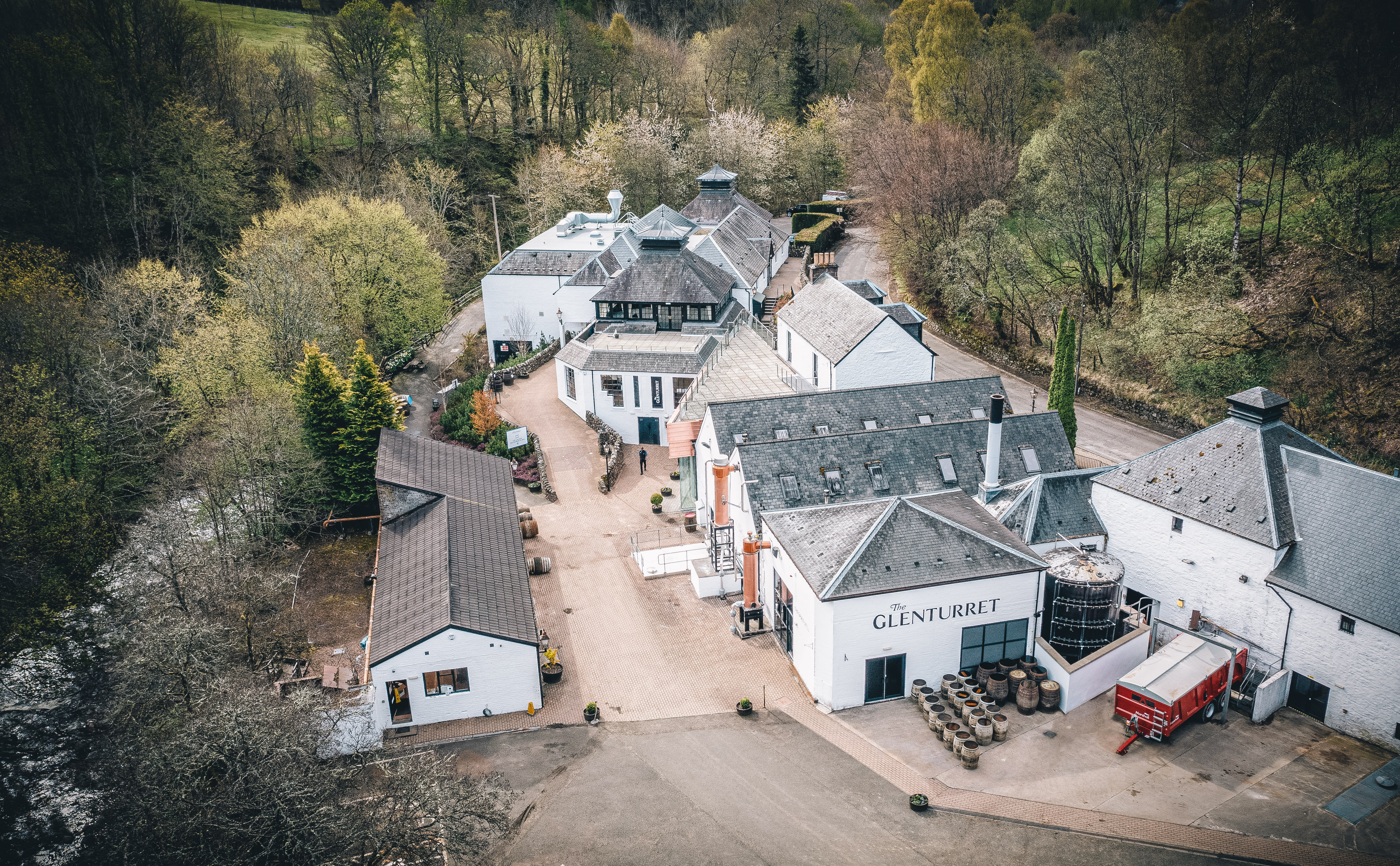 The Glenturret Distillery arial The Glenturret Distillery arial