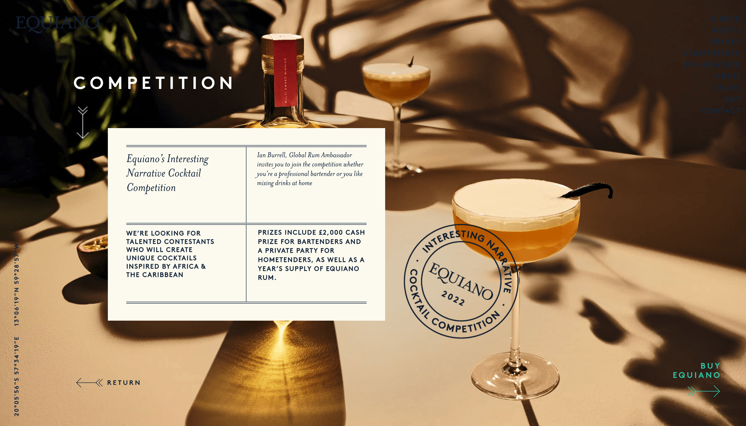 The Equiano Co. Cocktail competition The Equiano Co. Cocktail competition