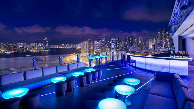 Skye Bar at the Park Lane Hotel, Hong Kong Skye Bar at the Park Lane Hotel, Hong Kong