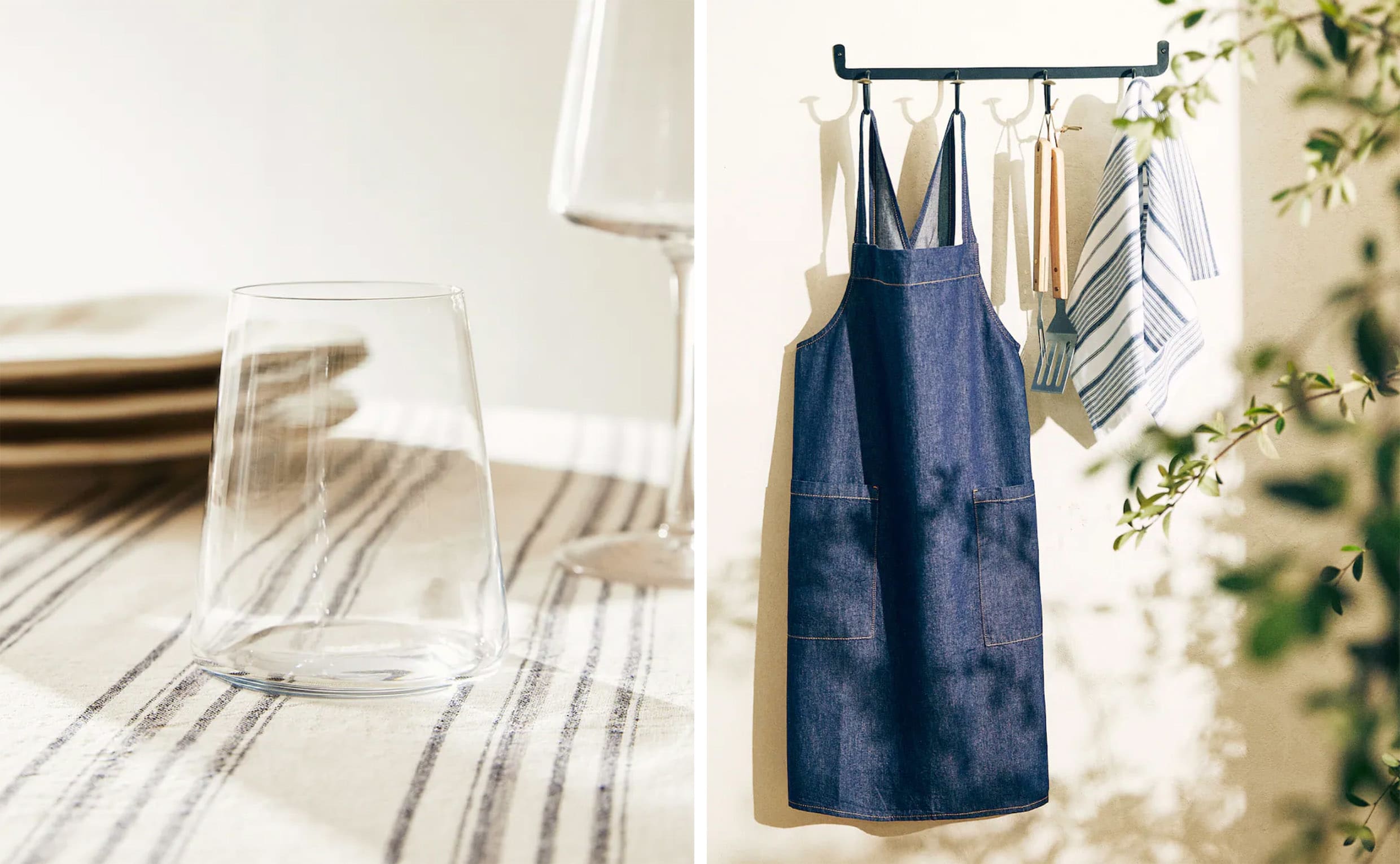 Cocktail glass and apron from Zara Home Cocktail glass and apron from Zara Home
