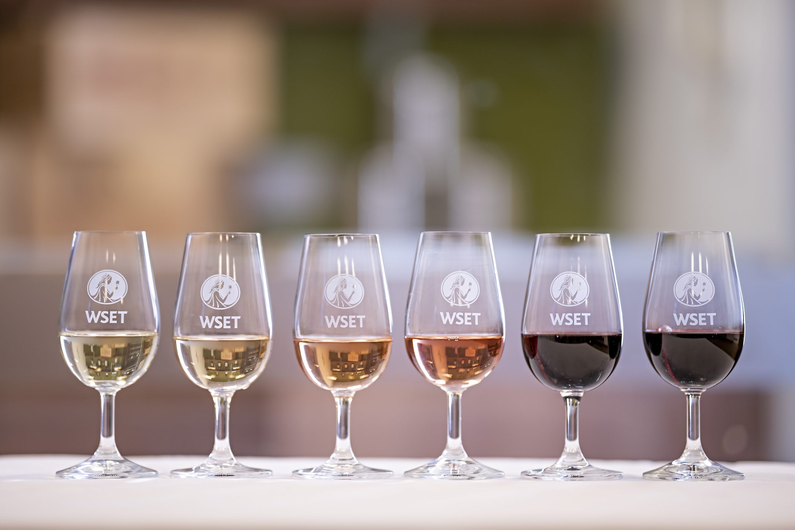 WSET samples lined up WSET samples lined up