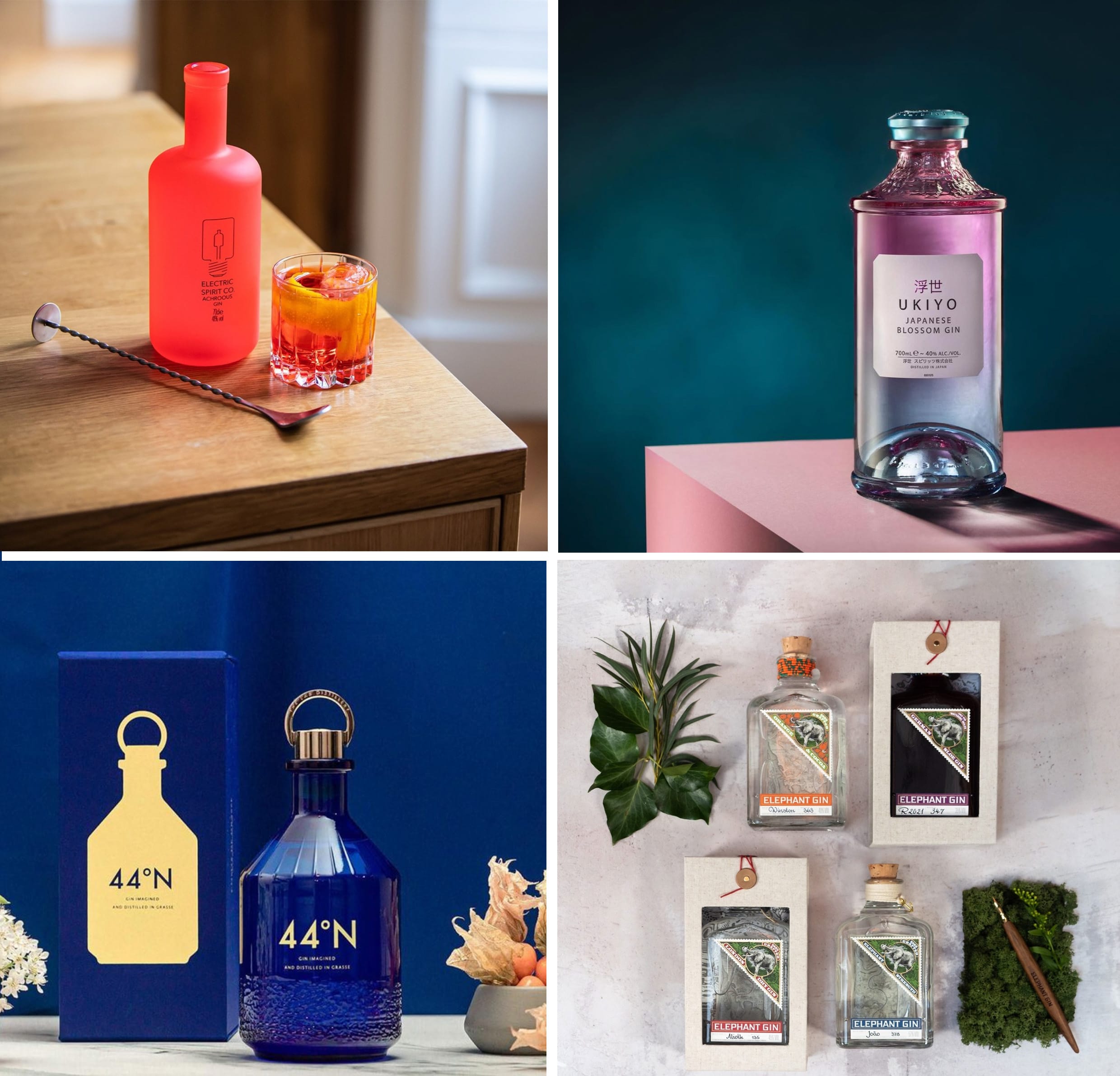 Gin 44, Elephant, Ukiyo and Electric Spirits Co gins Gin 44, Elephant, Ukiyo and Electric Spirits Co gins
