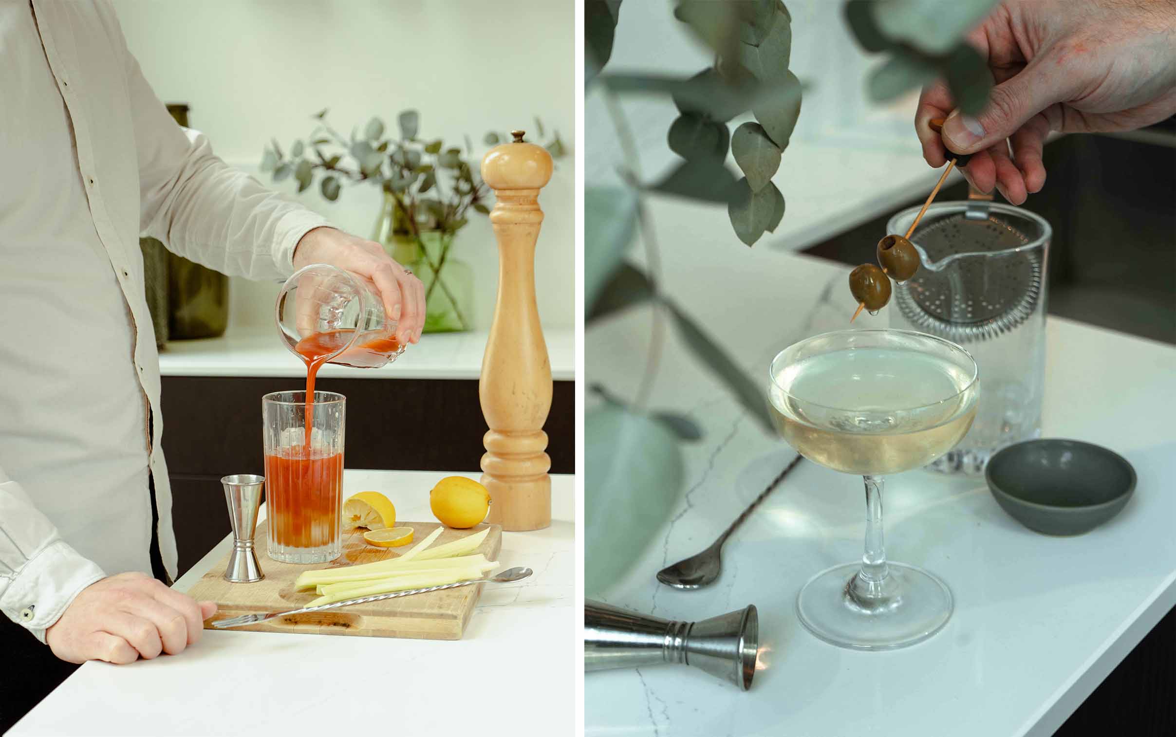 Dirty Martini, Bloody Mary Dirty Martini, Bloody Mary