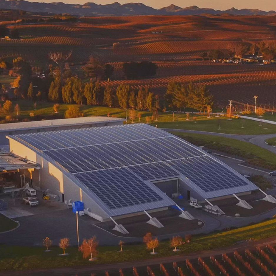 Image Of Yealands Estate Winery Solar Array