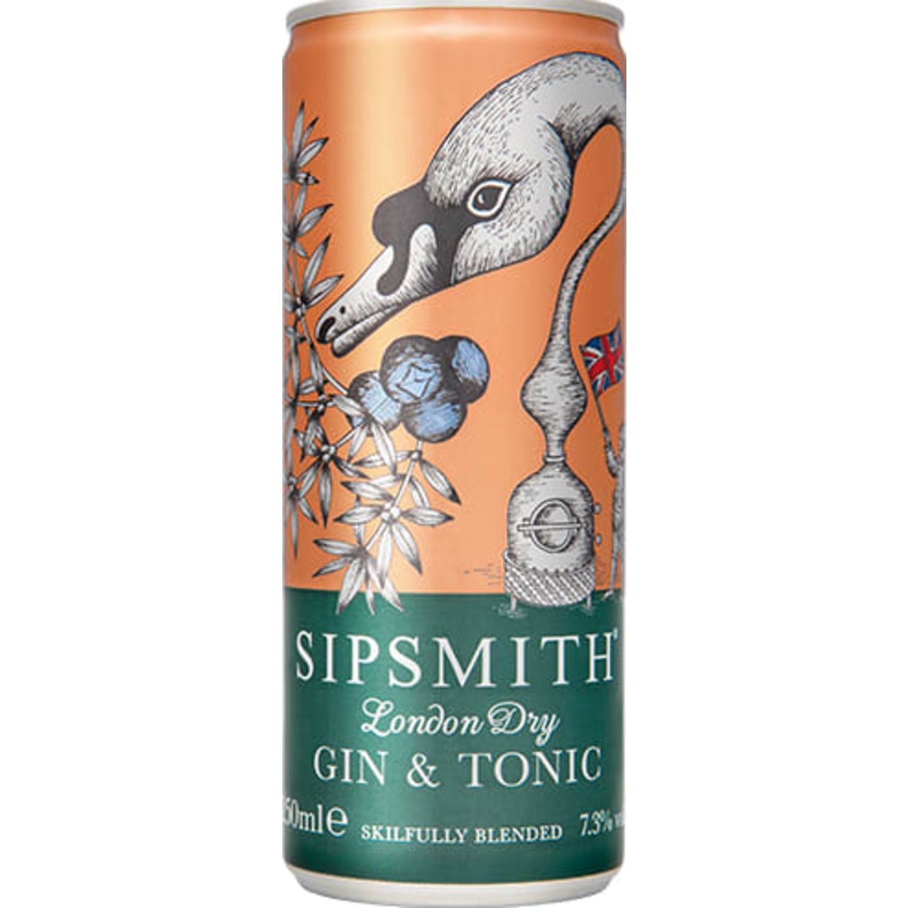 Sipsmith London Dry Gin & Tonic Can Pack of 12