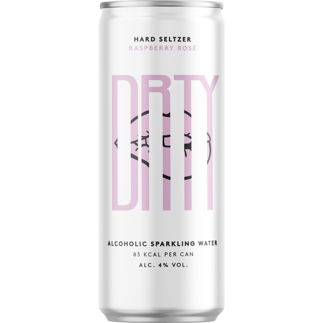 DRTY Hard Seltzer Raspberry Rose Pack of 12