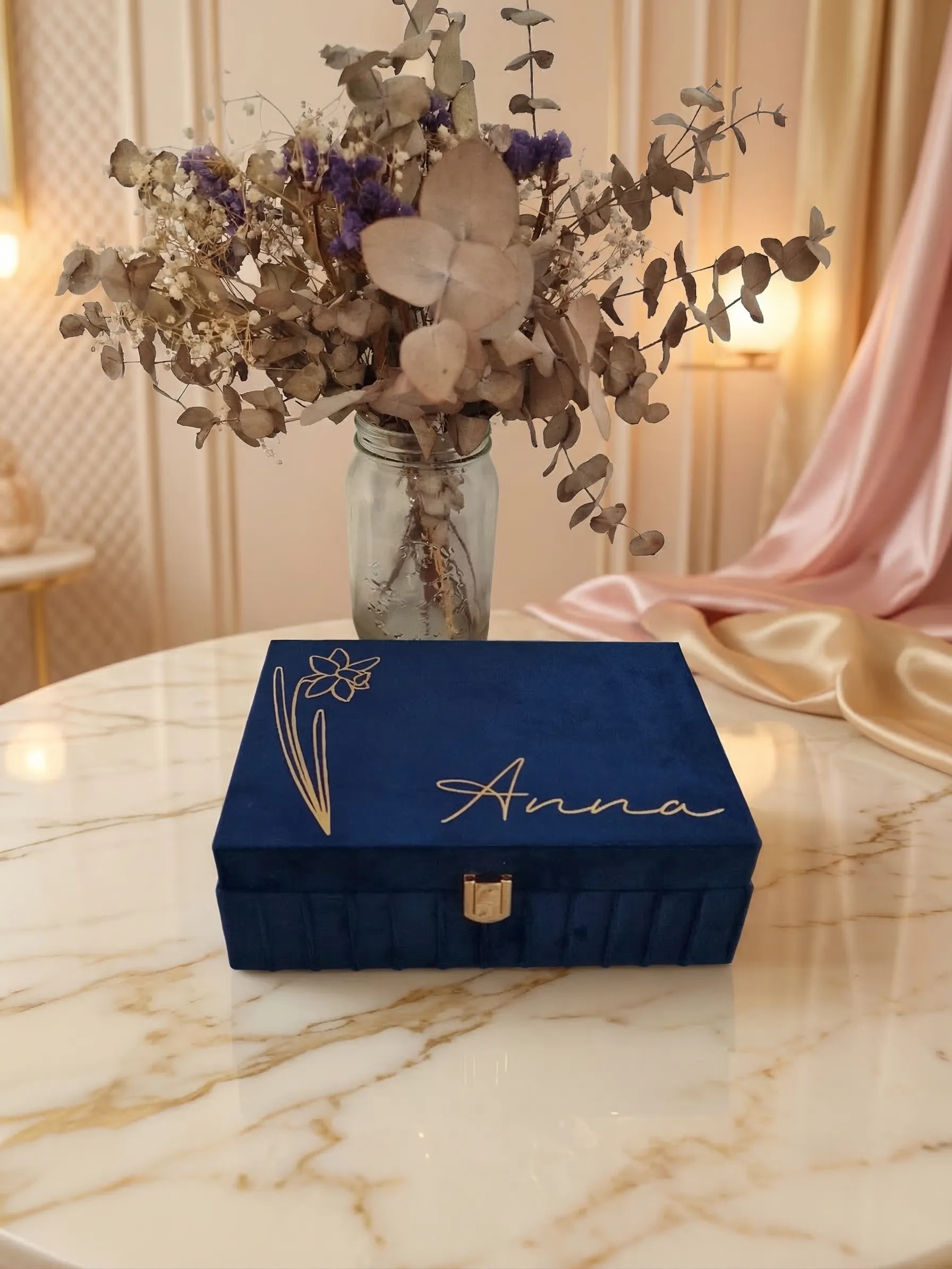 Joyero azul elegante - MariArT